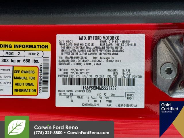 Certified 2021 Ford Mustang Mach 1 w/ Equipment Group 700A image 35