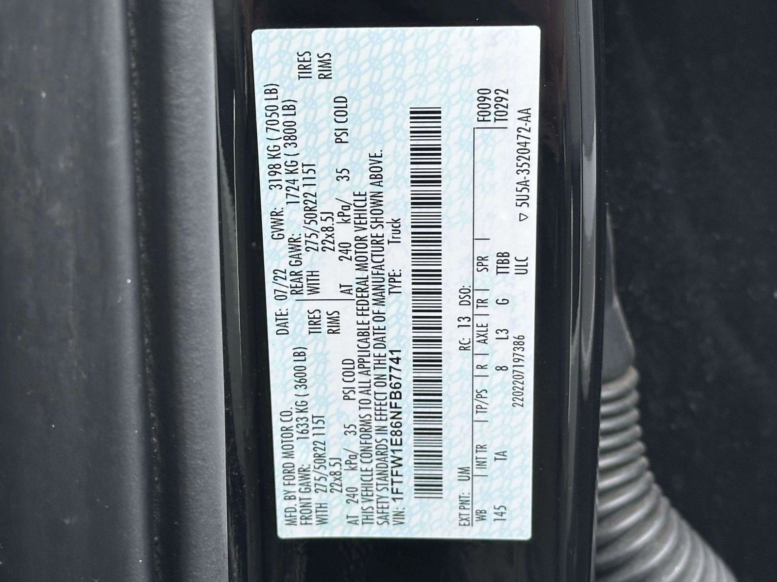 Certified 2022 Ford F150 Limited image 19