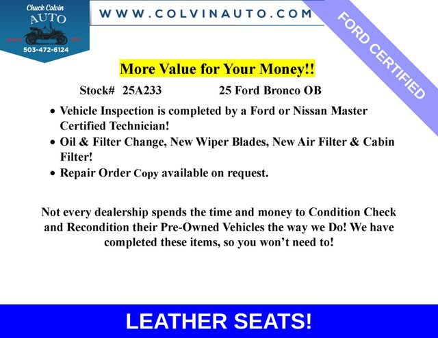 Certified 2025 Ford Bronco Outer Banks AWD/4WD image 2