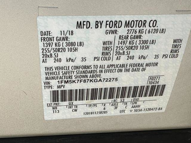 Certified 2019 Ford Explorer Limited w/ Class III Trailer Tow Package FWD image 26