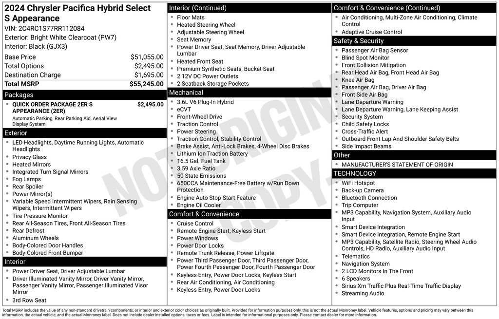 Used 2024 Chrysler Pacifica Limited FWD image 24