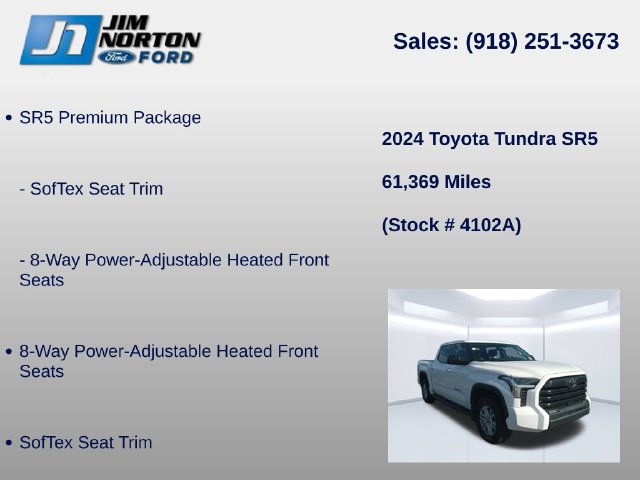 Used 2024 Toyota Tundra SR5 w/ SR5 Premium Package AWD/4WD image 8