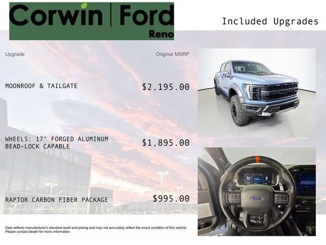 Certified 2023 Ford F150 Raptor w/ Raptor Carbon Fiber Package AWD/4WD image 3