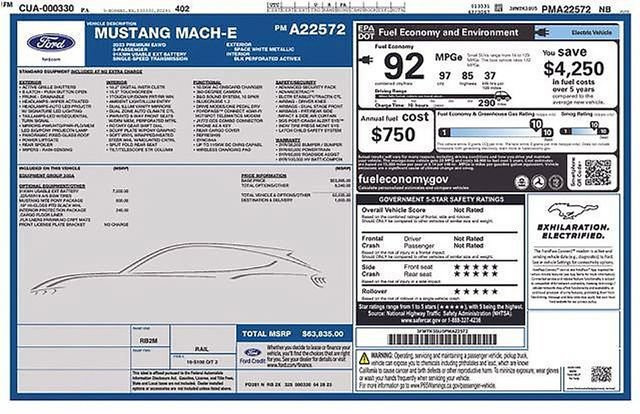 Certified 2023 Ford Mustang Mach-E Premium w/ Mustang Nite Pony Package AWD/4WD image 25