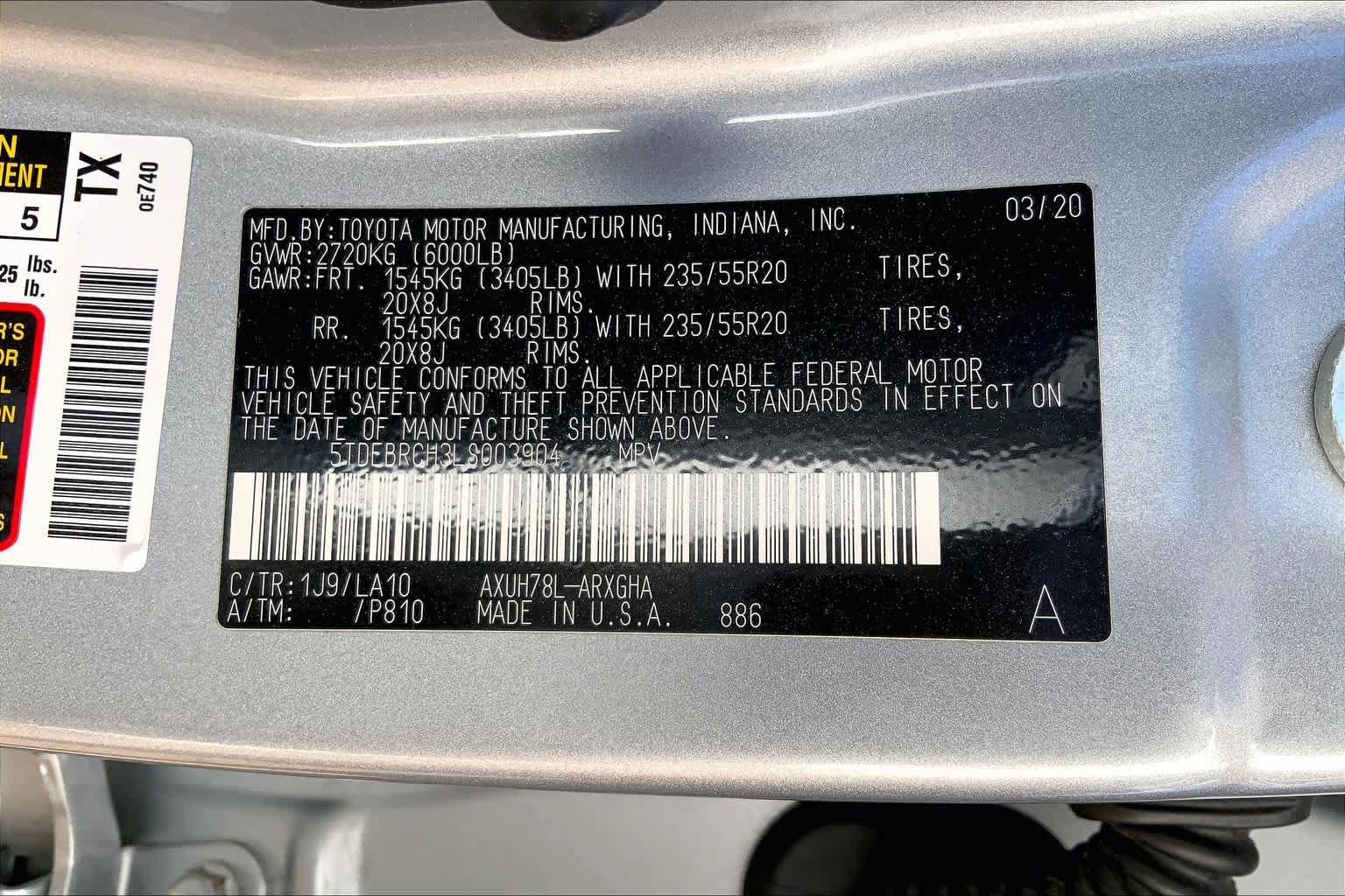 Used 2020 Toyota Highlander Platinum AWD/4WD image 56