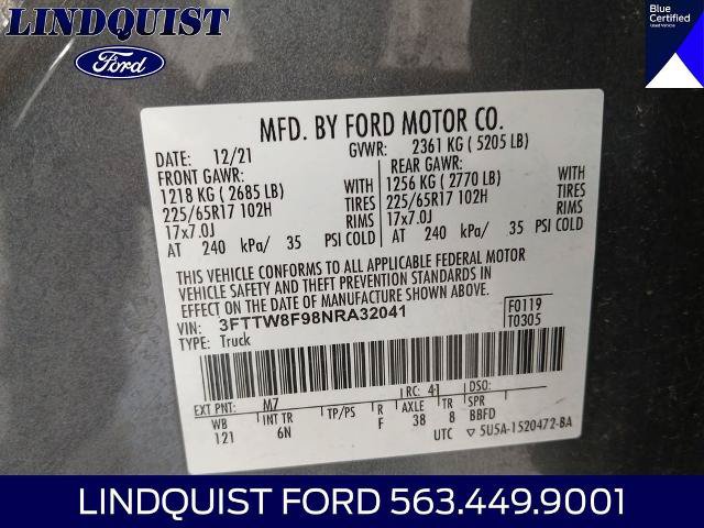 Certified 2022 Ford Maverick Lariat w/ Lariat Luxury Package AWD/4WD image 25