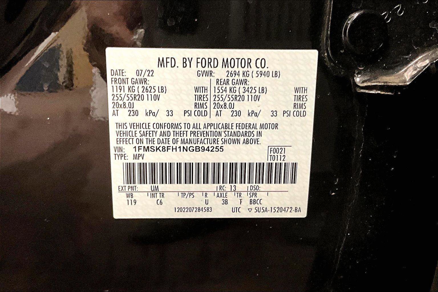 Certified 2022 Ford Explorer Limited w/ Limited Technology Package image 34