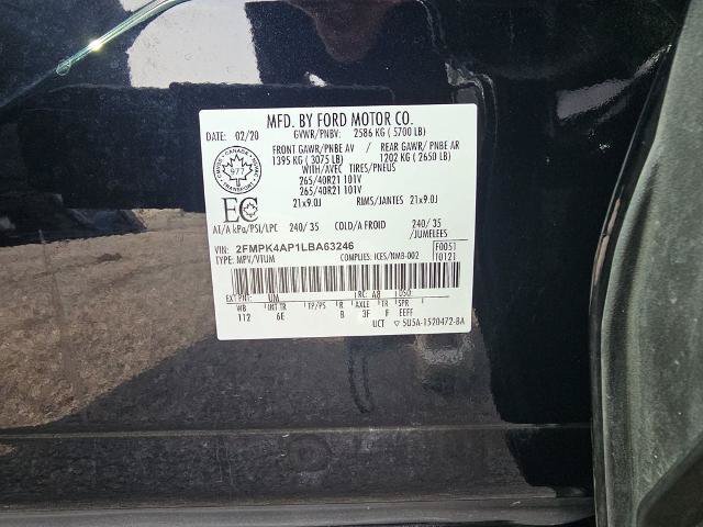 Certified 2020 Ford Edge ST w/ Equipment Group 401A AWD/4WD image 35