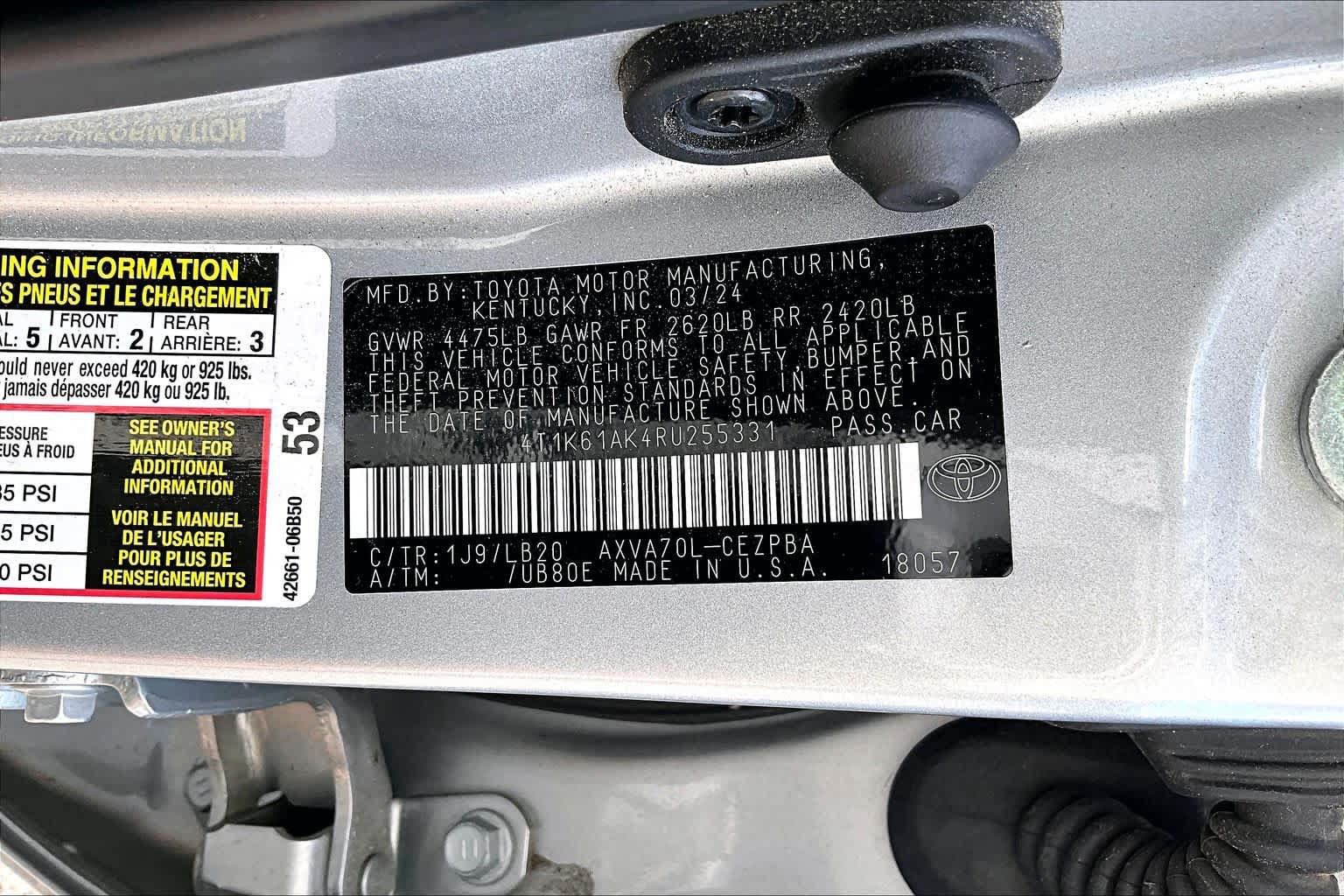Used 2024 Toyota Camry XSE FWD image 34