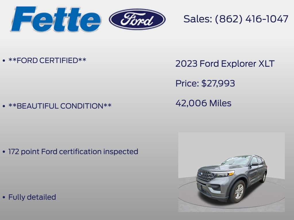 Certified 2023 Ford Explorer XLT AWD/4WD image 6