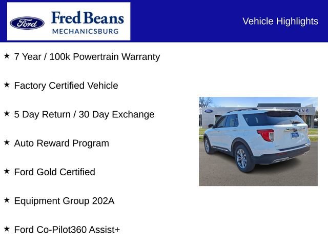Certified 2022 Ford Explorer XLT w/ Equipment Group 202A AWD/4WD image 7
