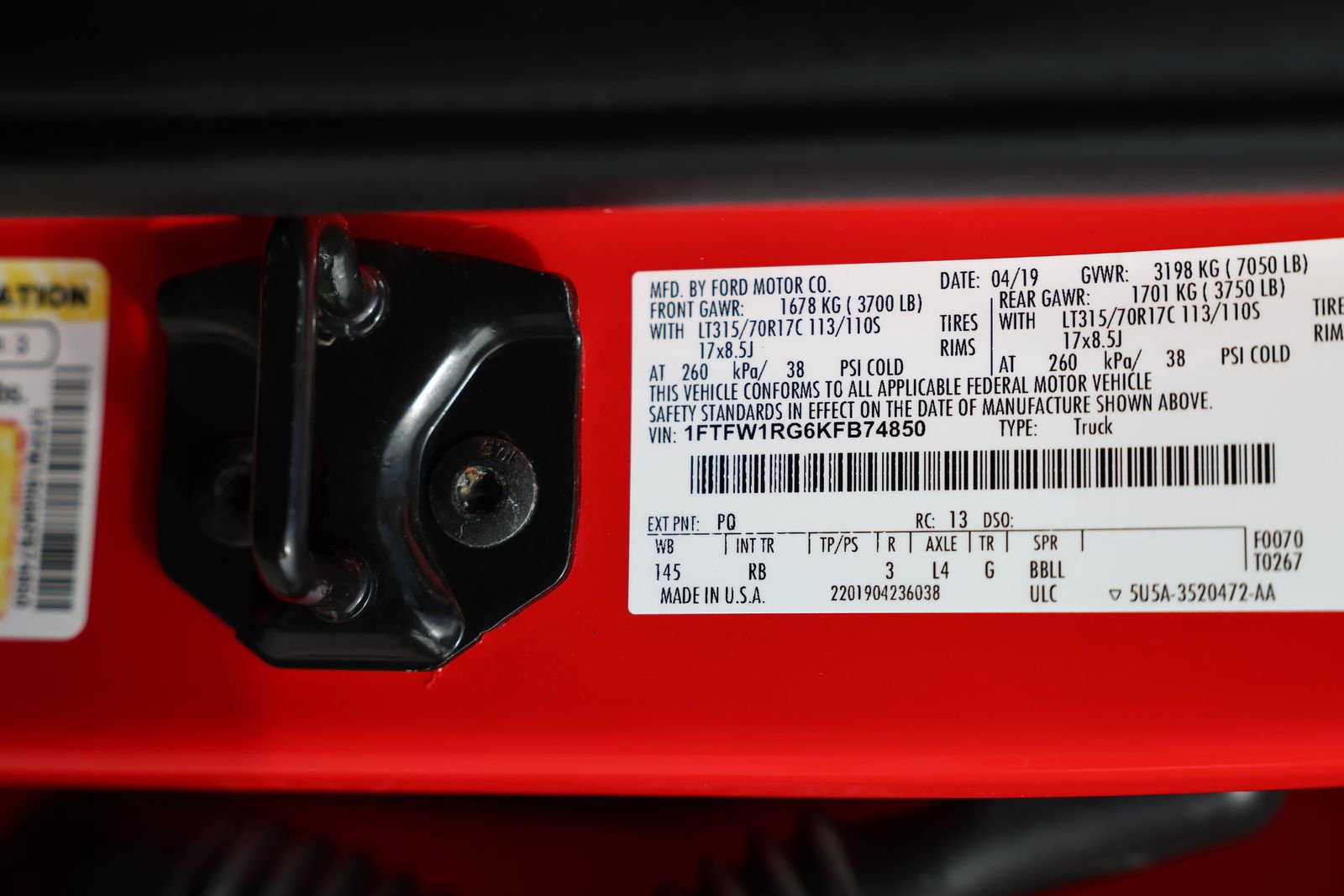Certified 2019 Ford F150 Raptor w/ Equipment Group 802A Luxury AWD/4WD image 41