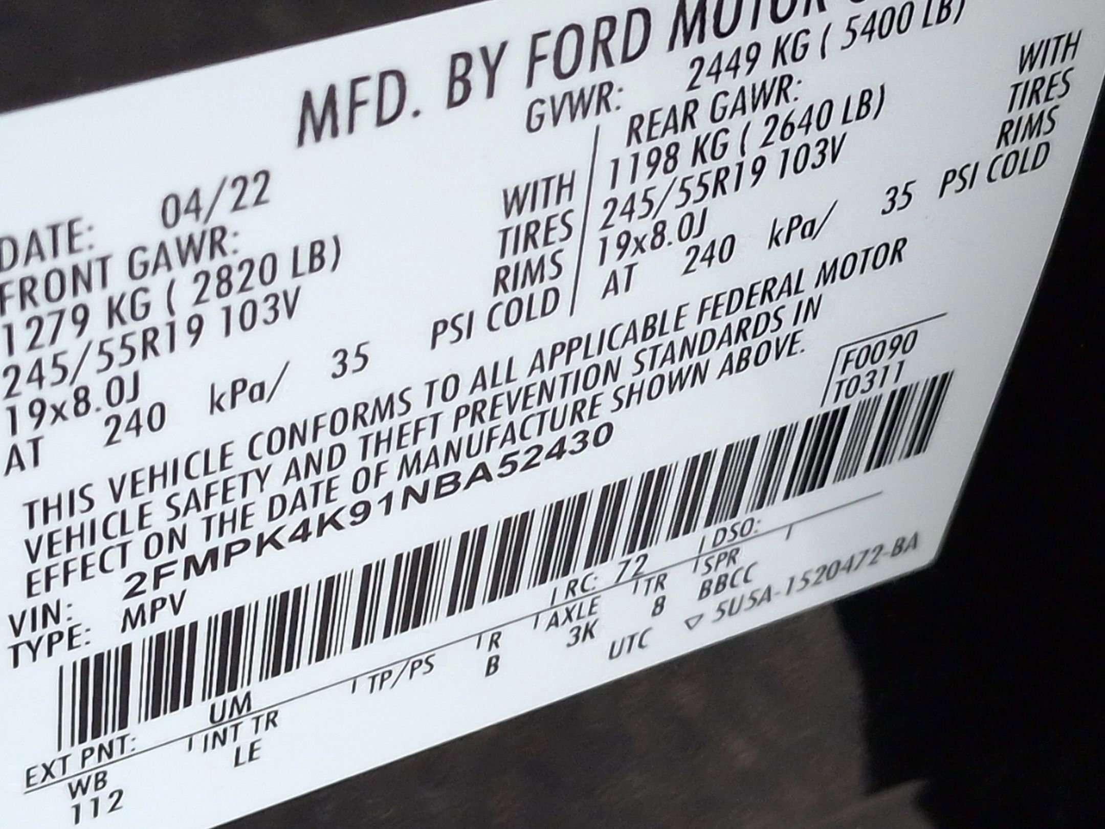 Certified 2022 Ford Edge Titanium image 33