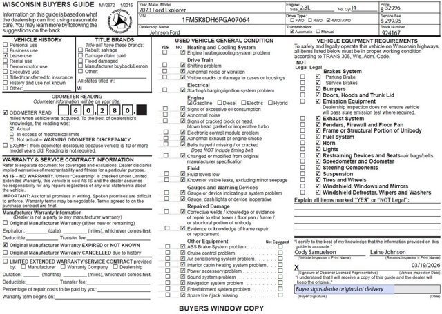 Certified 2023 Ford Explorer XLT w/ Equipment Group 202A image 24