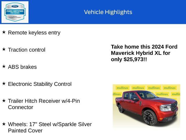 Certified 2024 Ford Maverick XL image 10