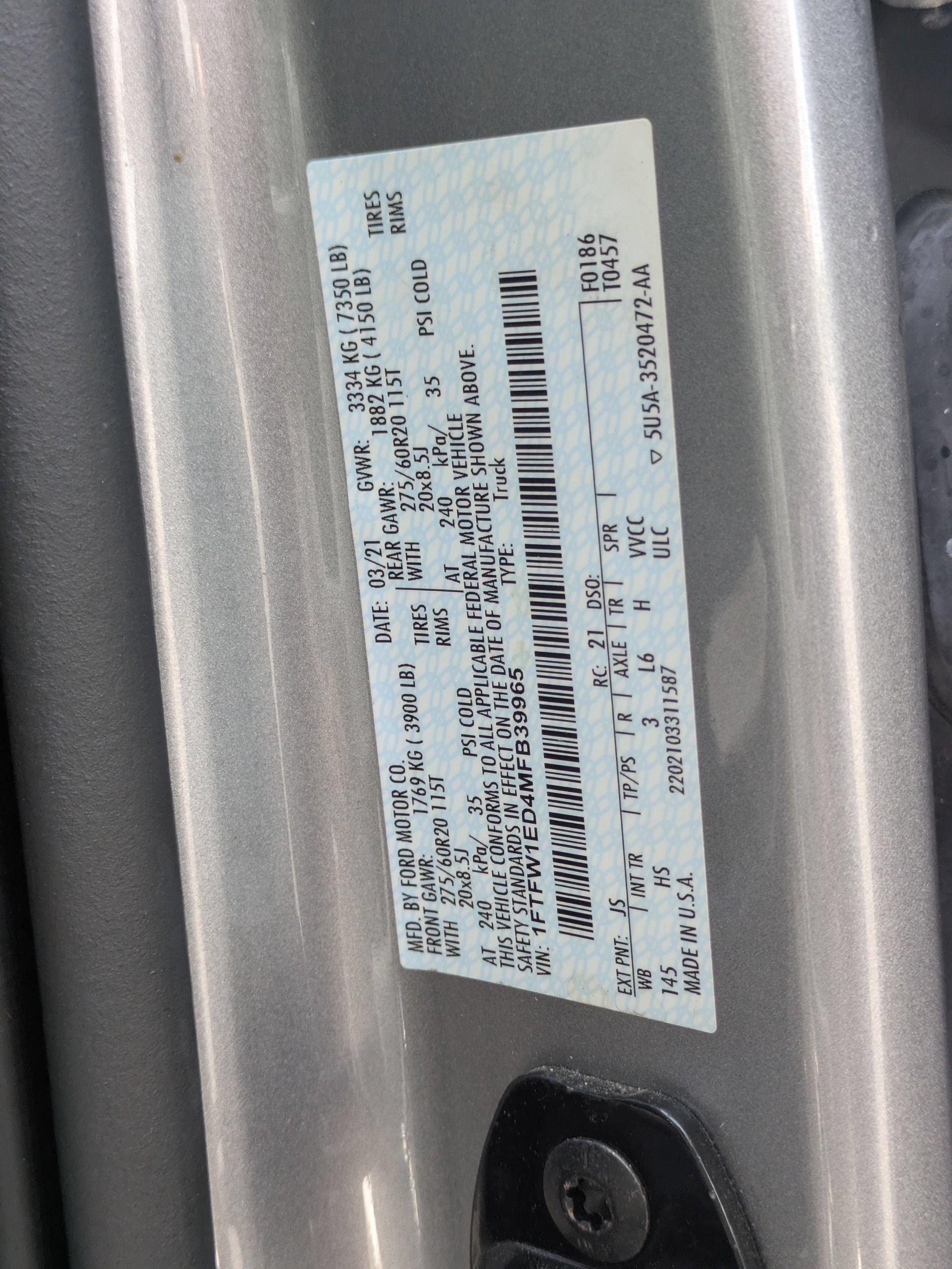 Certified 2021 Ford F150 Lariat AWD/4WD image 43