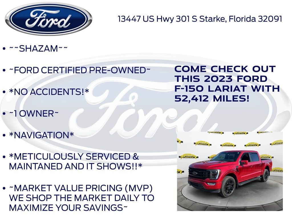Certified 2023 Ford F150 Lariat w/ Equipment Group 502A High AWD/4WD image 6