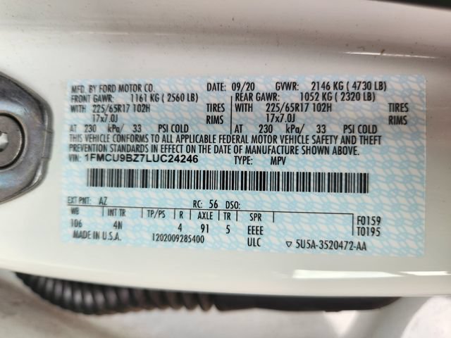 Certified 2020 Ford Escape SE Sport AWD/4WD image 24