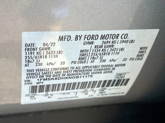 Certified 2022 Ford Explorer XLT w/ Class IV Trailer Tow Package AWD/4WD image 38