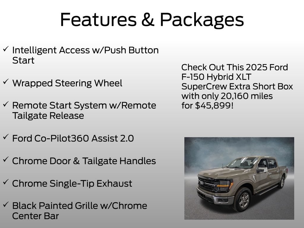 Certified 2025 Ford F150 XLT w/ Equipment Group 302A MID AWD/4WD image 8