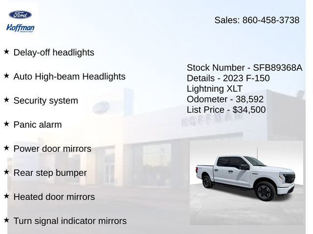 Certified 2023 Ford F150 Lightning XLT AWD/4WD image 25