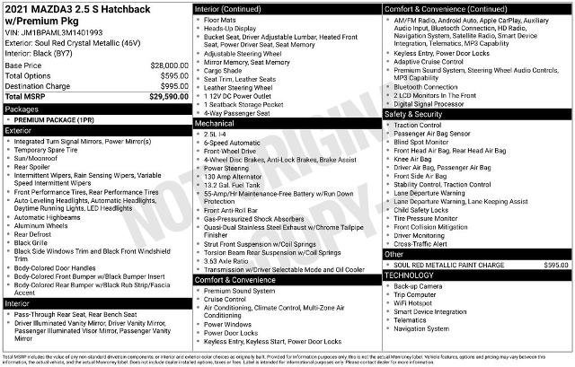 Used 2021 MAZDA MAZDA3 s FWD image 5