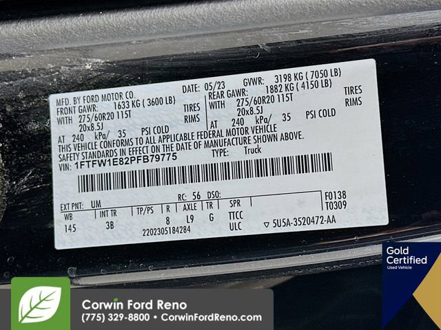 Certified 2023 Ford F150 Platinum w/ Equipment Group 701A High image 35