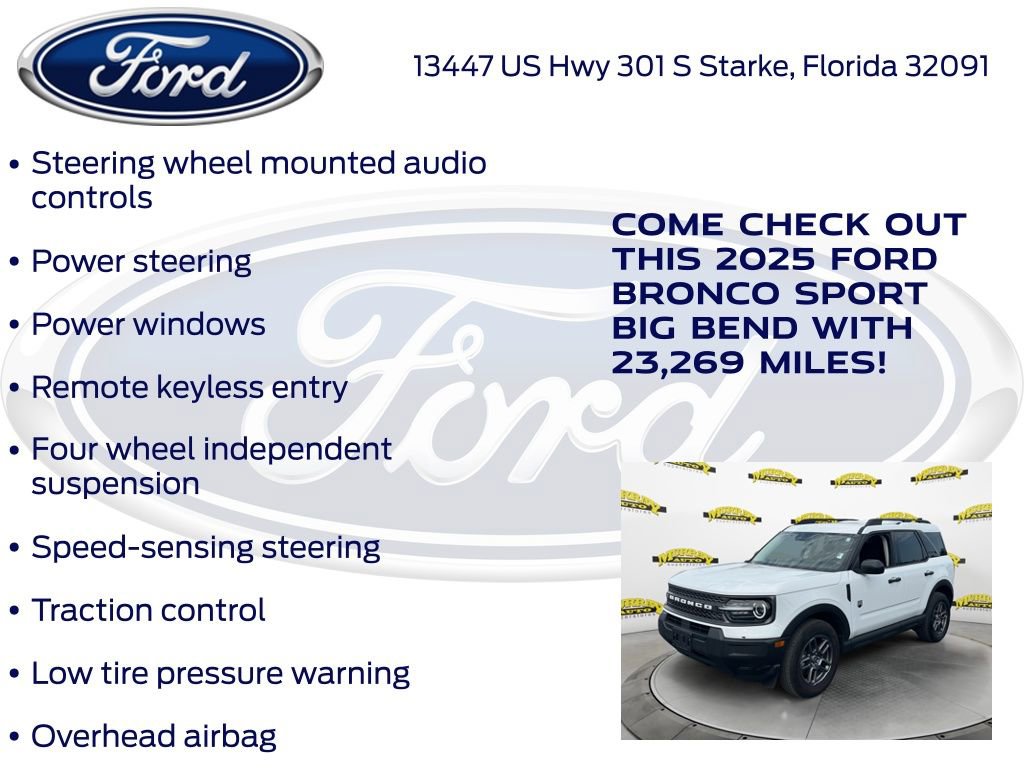 Certified 2025 Ford Bronco Sport Big Bend AWD/4WD image 22