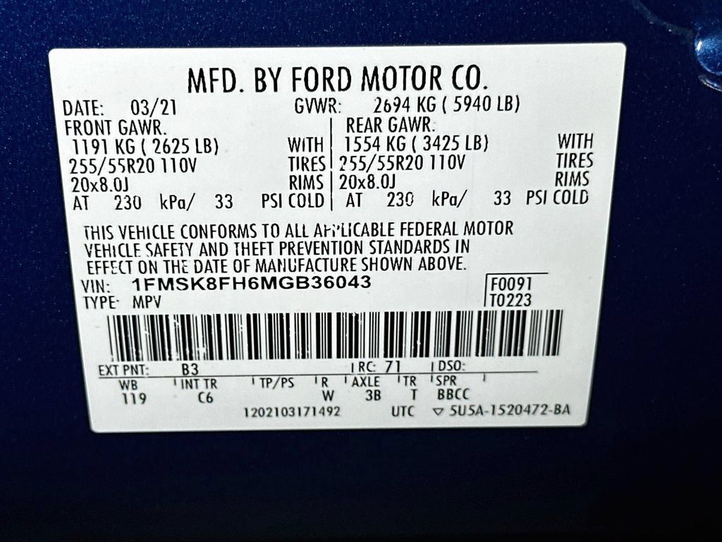 Certified 2021 Ford Explorer Limited AWD/4WD image 24