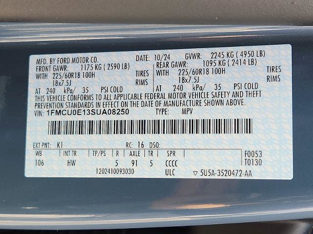 Certified 2025 Ford Escape SE FWD image 27