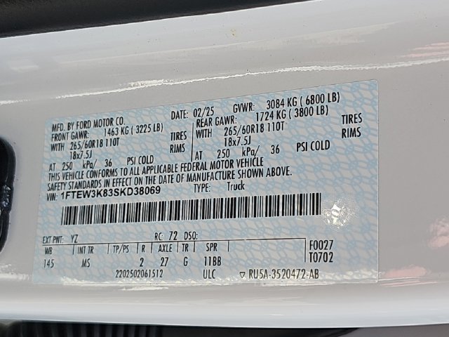 Certified 2025 Ford F150 XLT w/ Equipment Group 301A Standard RWD image 36