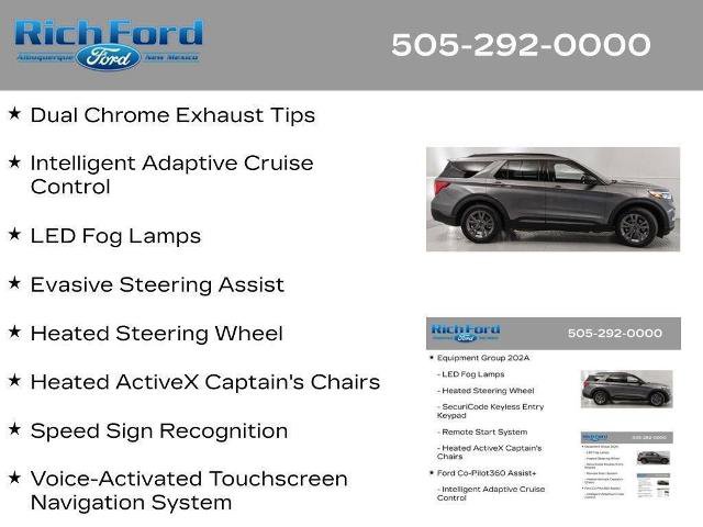 Certified 2024 Ford Explorer XLT w/ Equipment Group 202A RWD image 33
