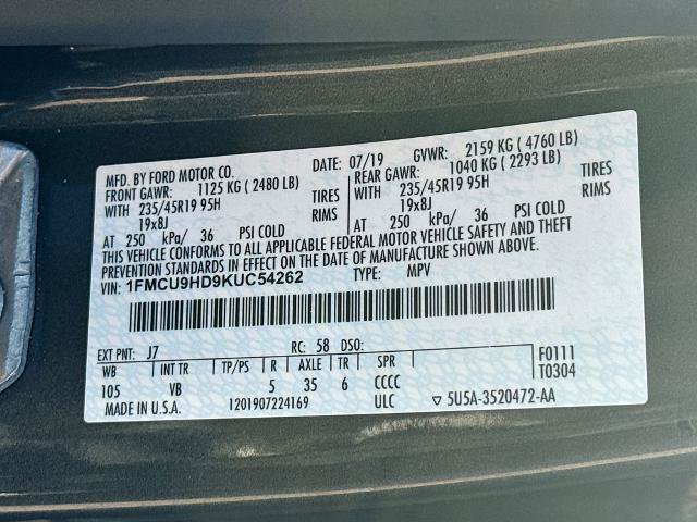 Certified 2019 Ford Escape SEL AWD/4WD image 23