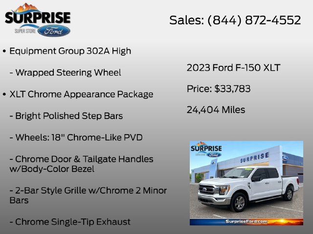 Certified 2023 Ford F150 XLT w/ Equipment Group 302A High RWD image 20