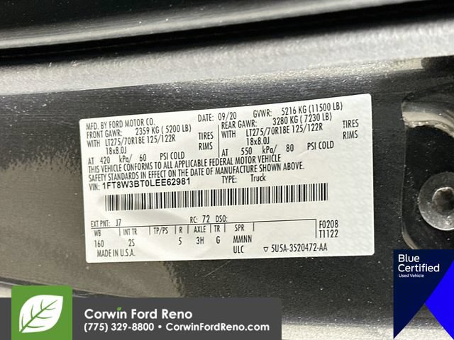 Certified 2020 Ford F350 XLT w/ XLT Premium Package AWD/4WD image 35