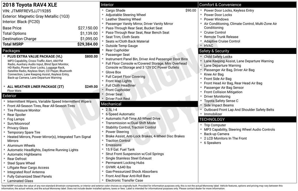 Used 2018 Toyota RAV4 XLE w/ Plus Extra Value Package image 36