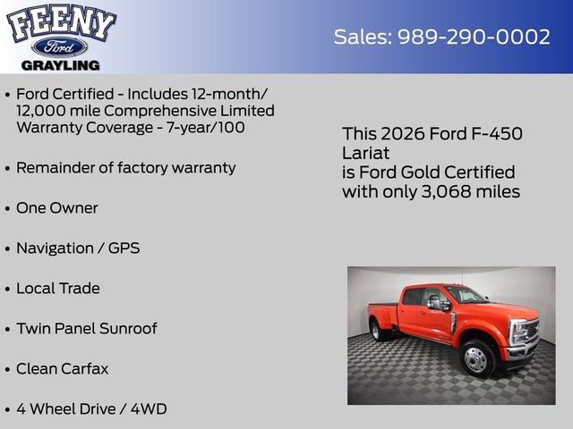 Certified 2026 Ford F450 Lariat w/ Lariat Ultimate Package AWD/4WD image 5