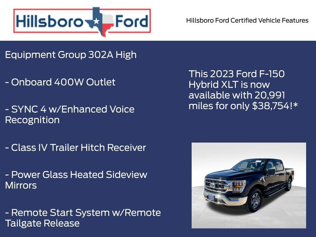Certified 2023 Ford F150 XLT w/ Equipment Group 302A High image 10