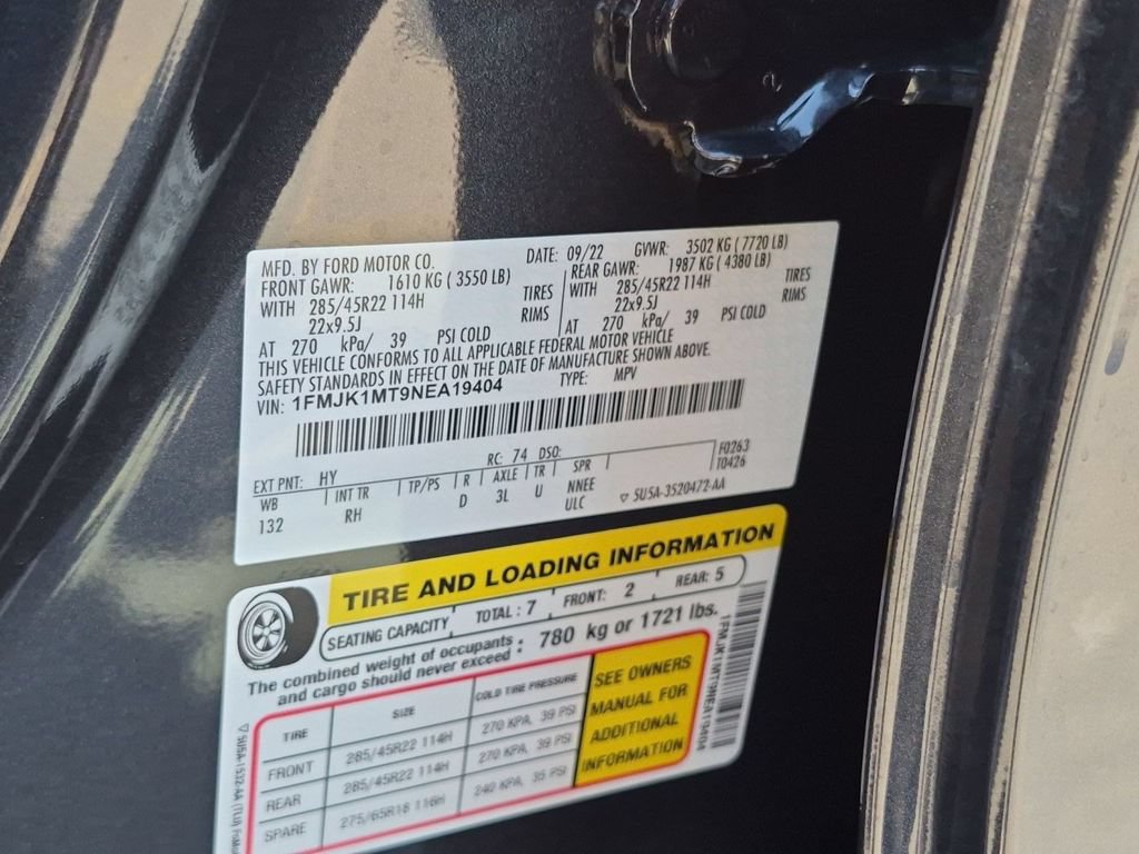 Certified 2022 Ford Expedition Max Platinum AWD/4WD image 32