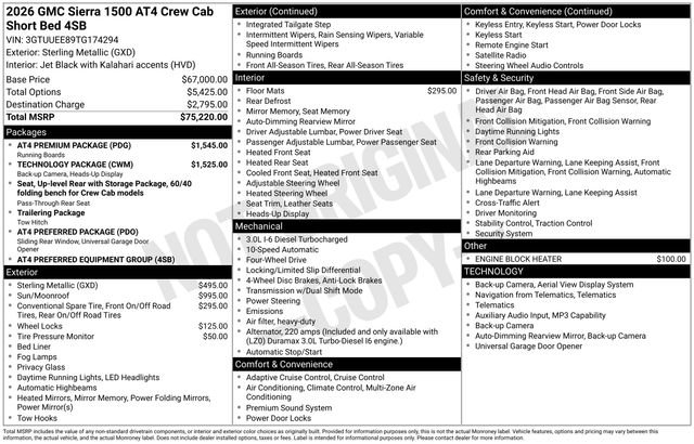 Used 2026 GMC Sierra 1500 AT4 w/ AT4 Premium Package AWD/4WD image 5