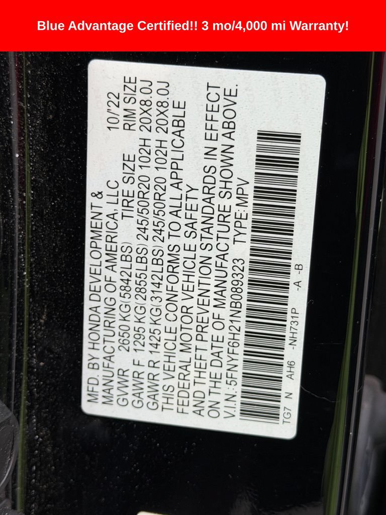 Used 2022 Honda Pilot Special Edition image 33