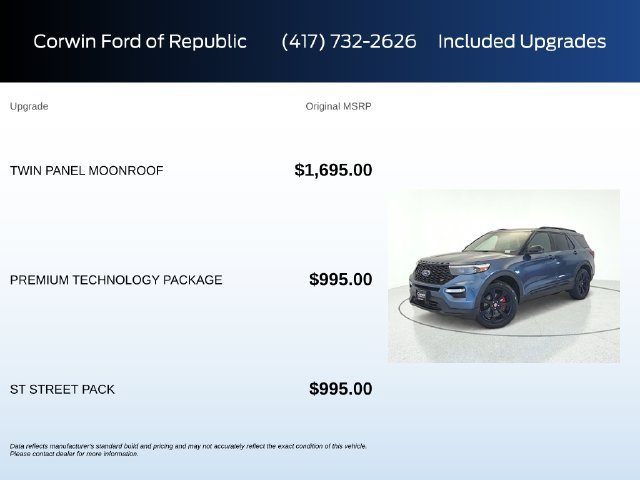 Certified 2020 Ford Explorer ST w/ ST Street Pack AWD/4WD image 5