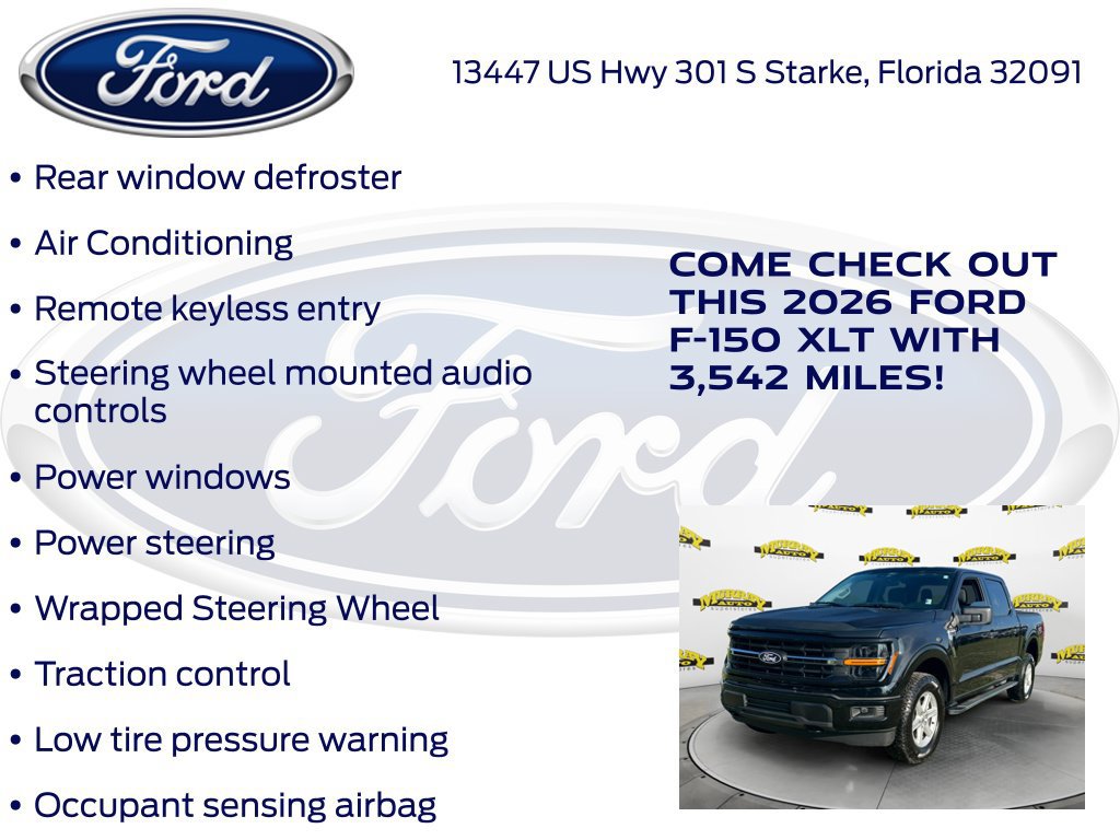 Certified 2026 Ford F150 XLT w/ Equipment Group 301A Standard AWD/4WD image 27