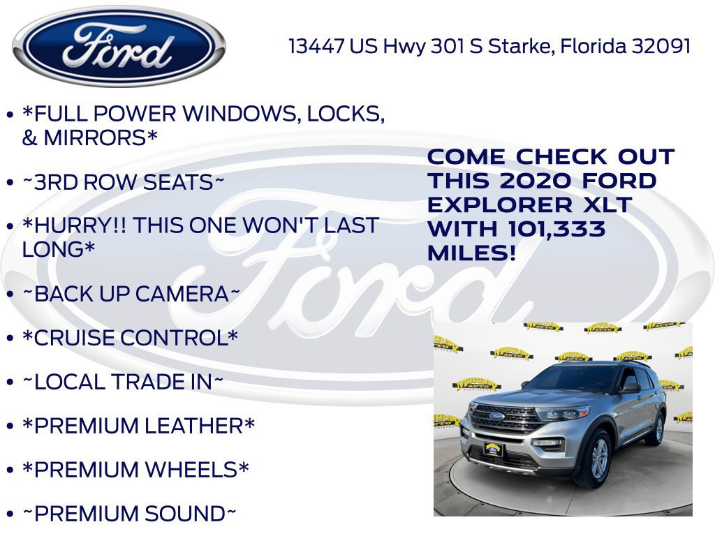 Certified 2020 Ford Explorer XLT w/ Equipment Group 202A RWD image 12