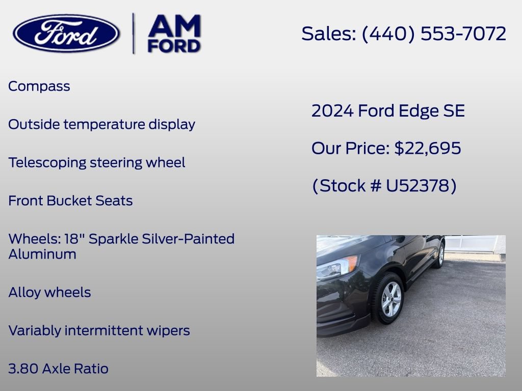 Certified 2024 Ford Edge SE AWD/4WD image 21
