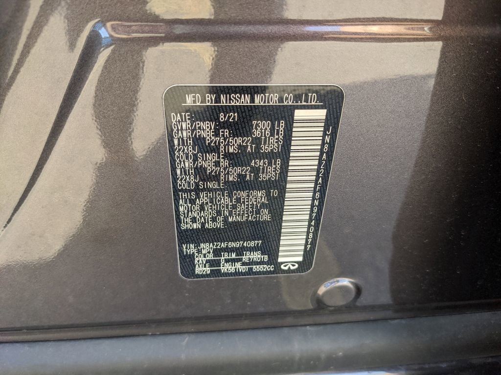 Used 2022 INFINITI QX80 Premium Select w/ Cargo Package image 39