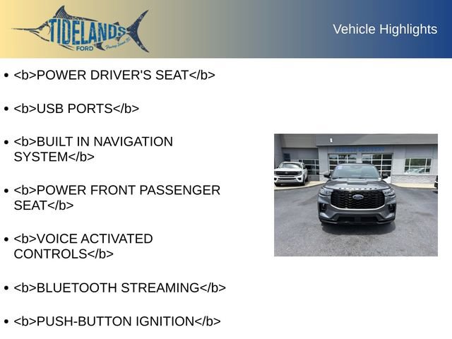 Certified 2025 Ford Explorer ST-Line w/ Premium Package AWD/4WD image 12