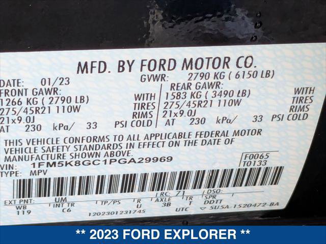 Certified 2023 Ford Explorer ST w/ Equipment Group 401A image 25