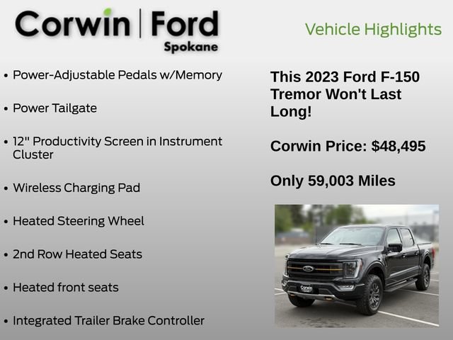 Certified 2023 Ford F150 Tremor w/ Equipment Group 402A High AWD/4WD image 31