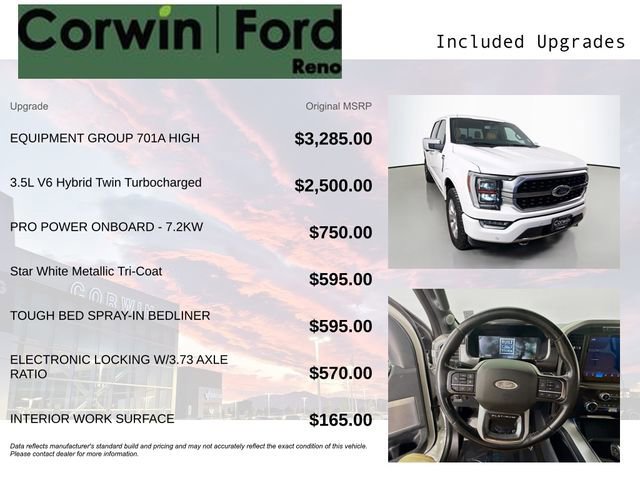 Certified 2021 Ford F150 Platinum w/ Equipment Group 701A High image 10